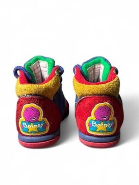 Vintage Kids Colorblock Barney sneakers Blue, Red & Green